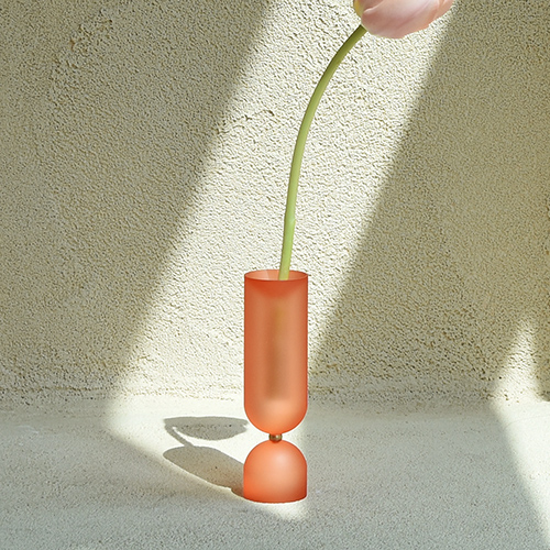 Puddle Vase 45[Peach Pink]